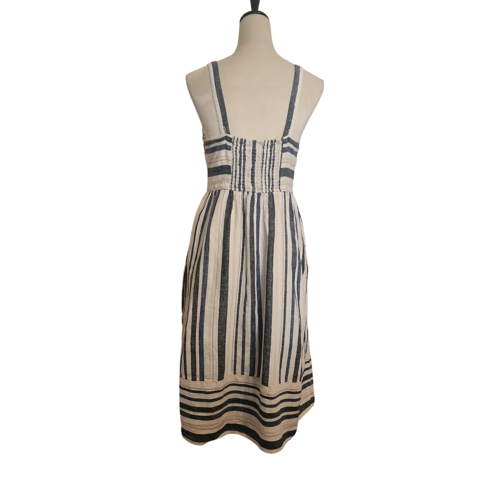 Universal Thread Striped Button Down Midi Dress S… - image 3